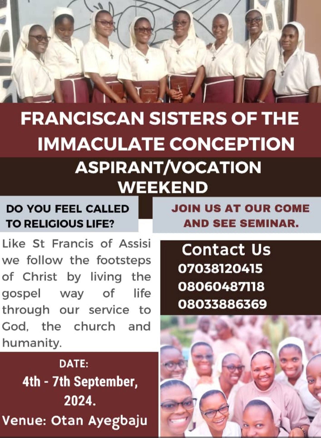 ASPIRANT/VOCATION WEEKEND